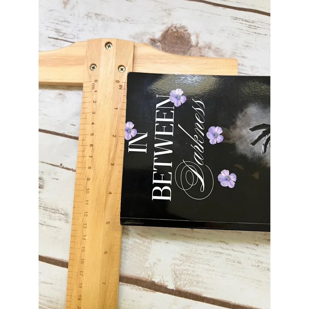 MJ Castleton In Between Darkness Black Floral Fantasy Paperback Novel OS